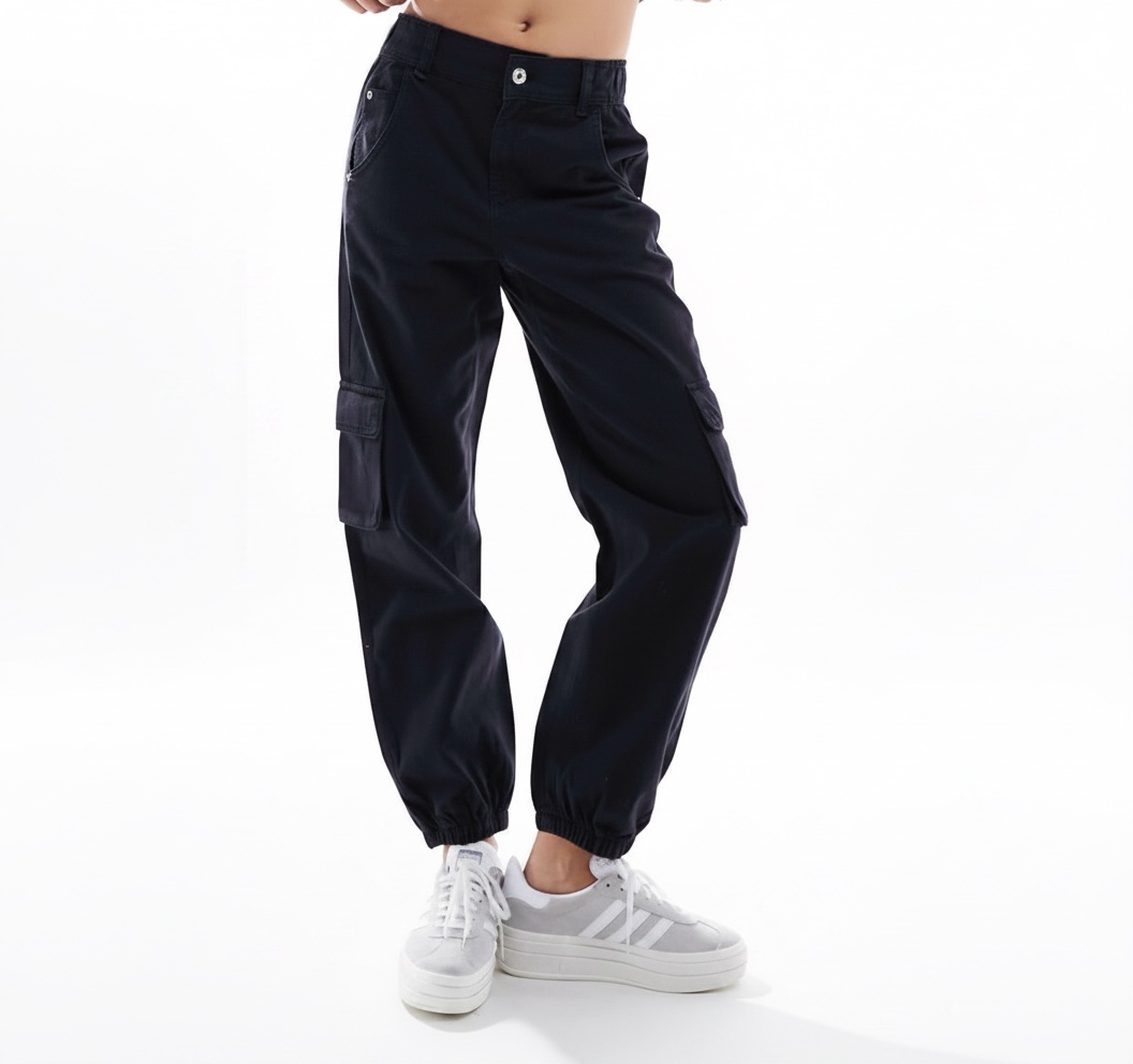 Pantalon jogger cargo beige