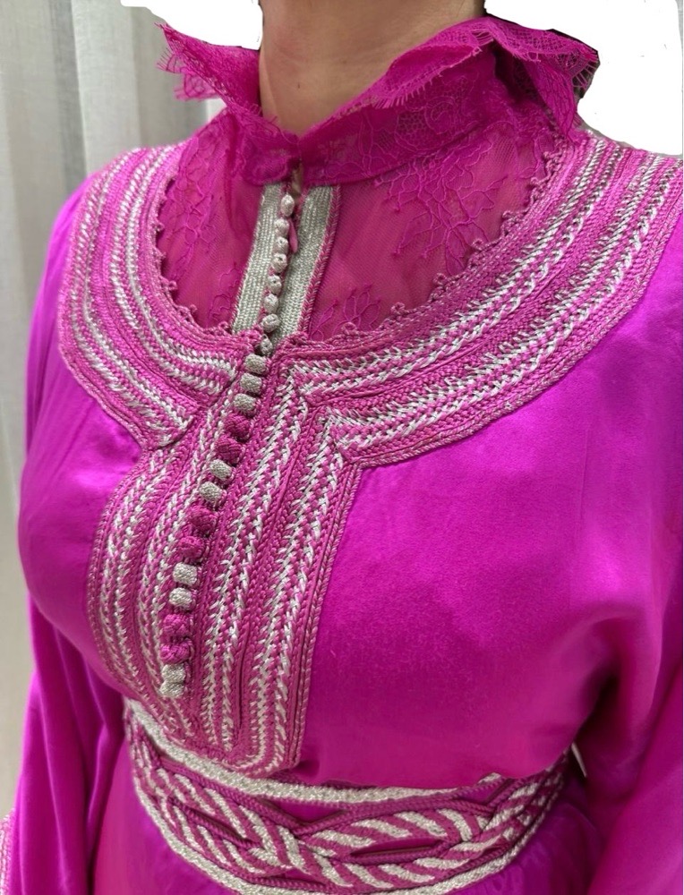 Koftan rose fushia haute couture 🩷
