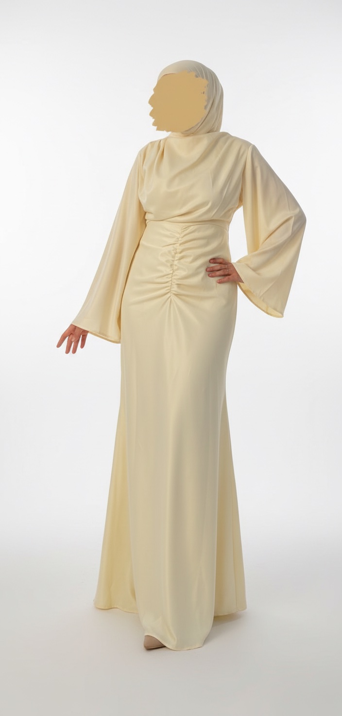 Robe satinée