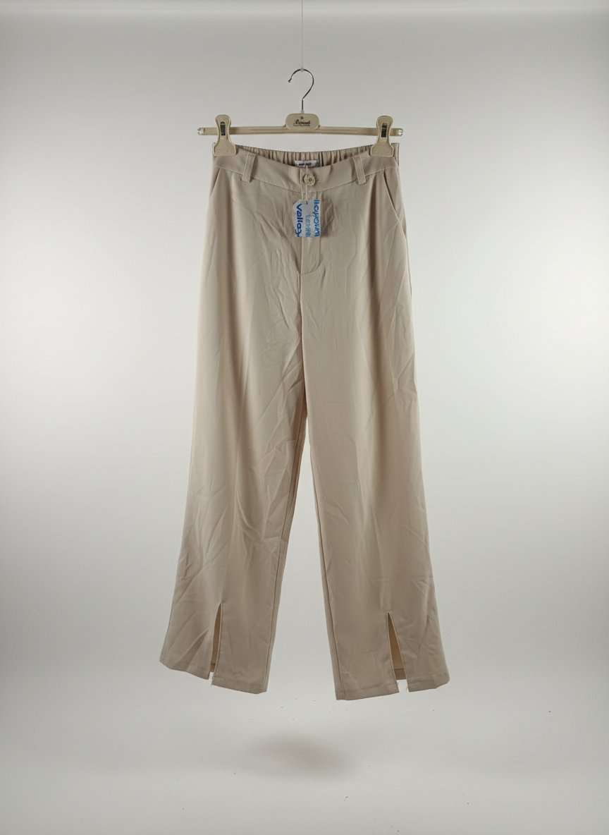 Pantalon large beige 