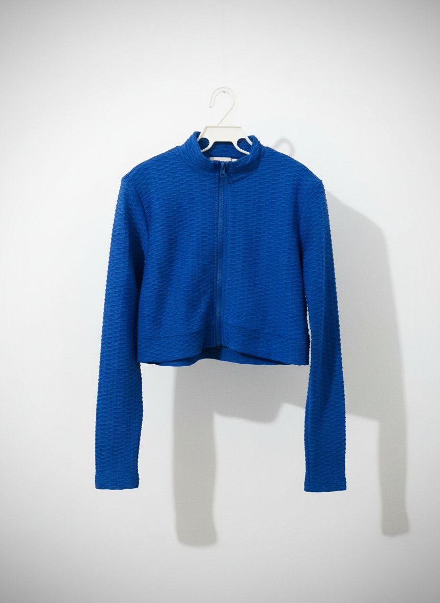 Cropped zip-up