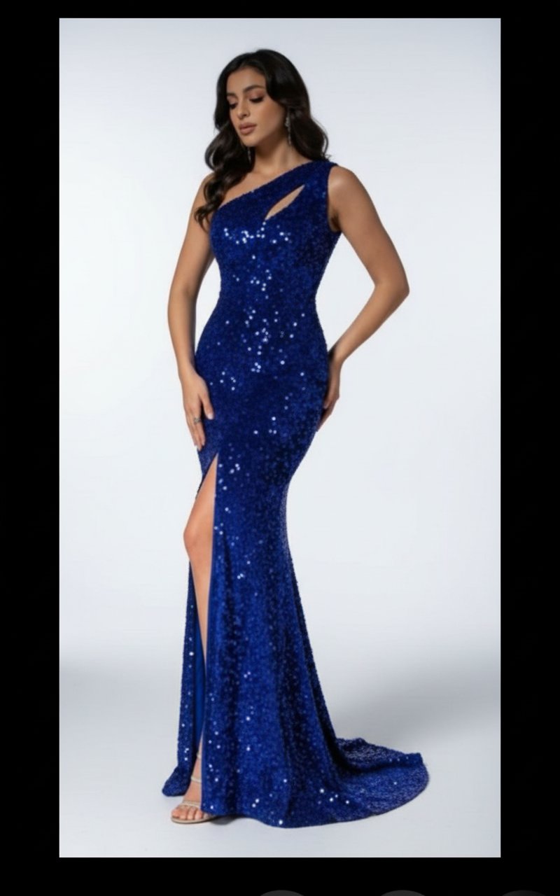 Robe soirée bleu