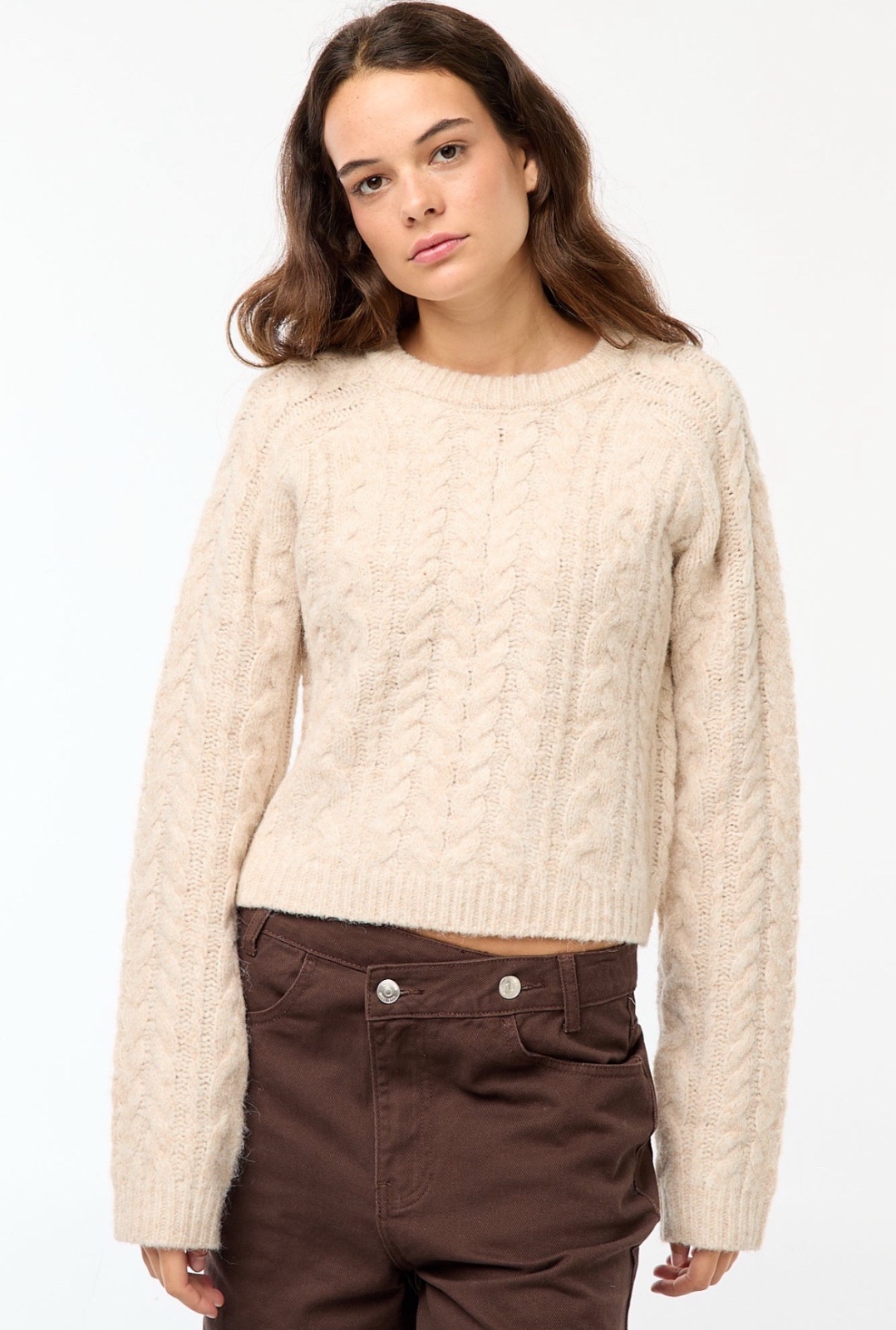 Pull en laine torsadée H&M Taille S
