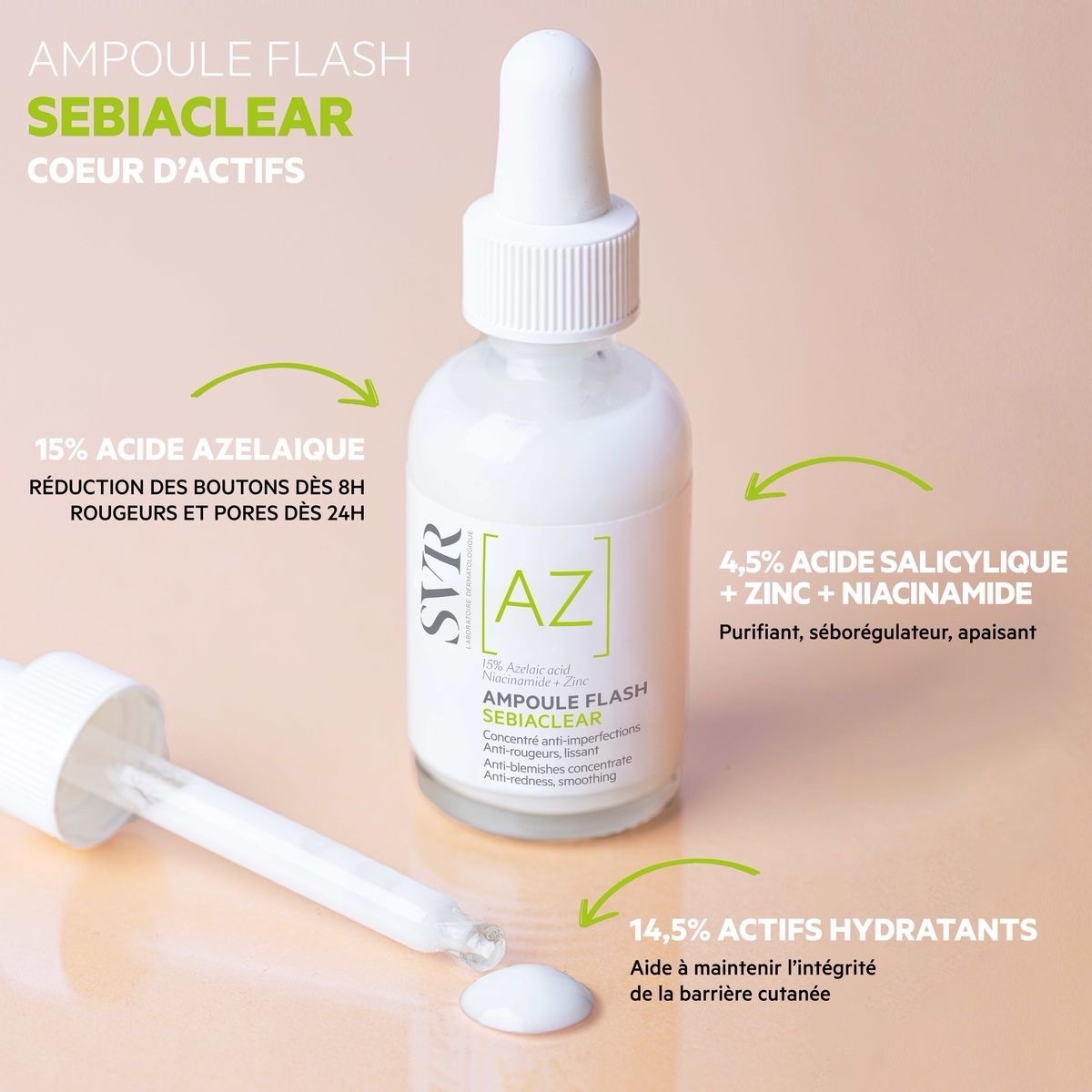 SVR AMPOULE FLASH SEBIACLEAR