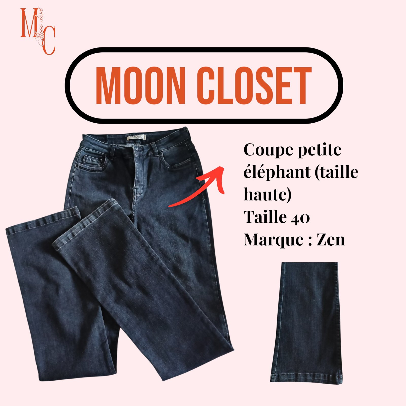 Pantalon denim 