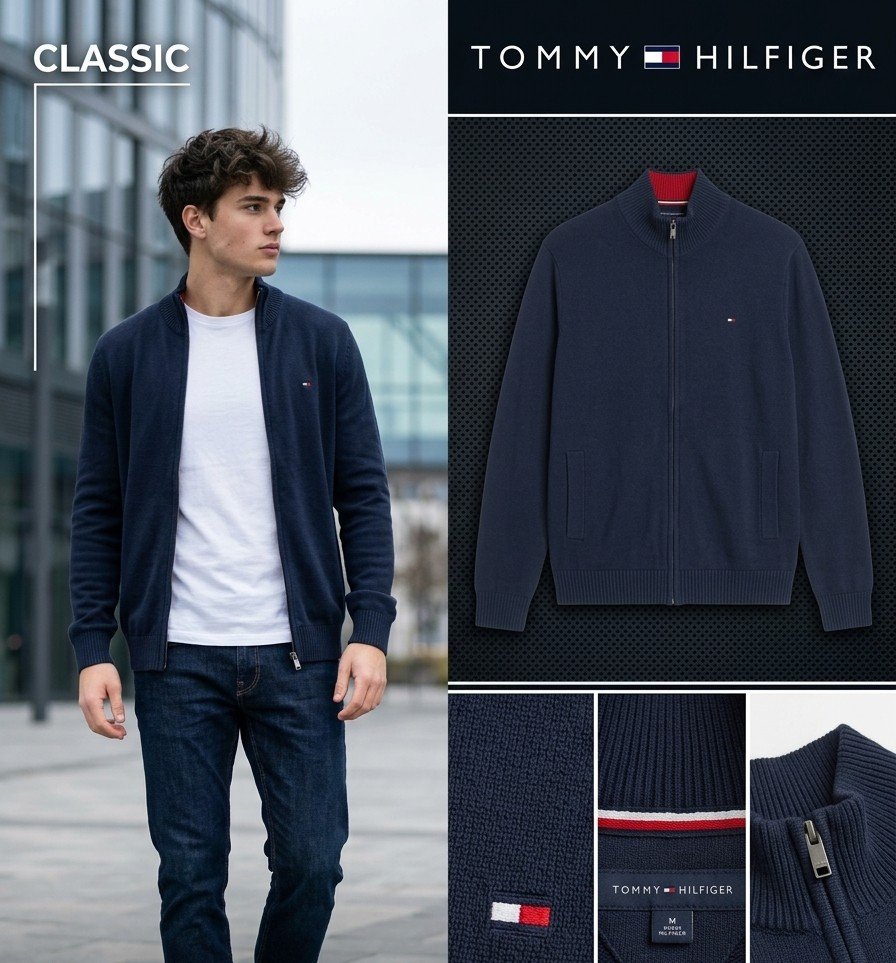 Gilet zippé / Veste en maille Tommy Hilfiger