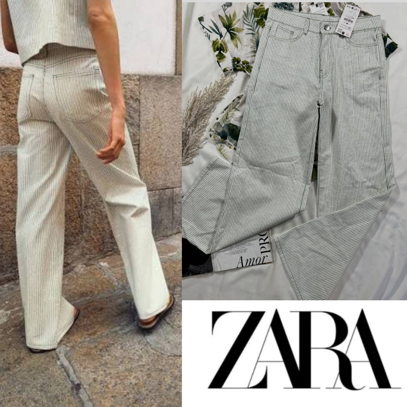 Pantalon zara wideleg tendance