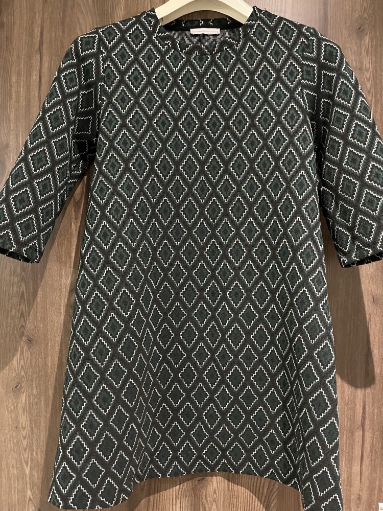 petite robe vert et noir