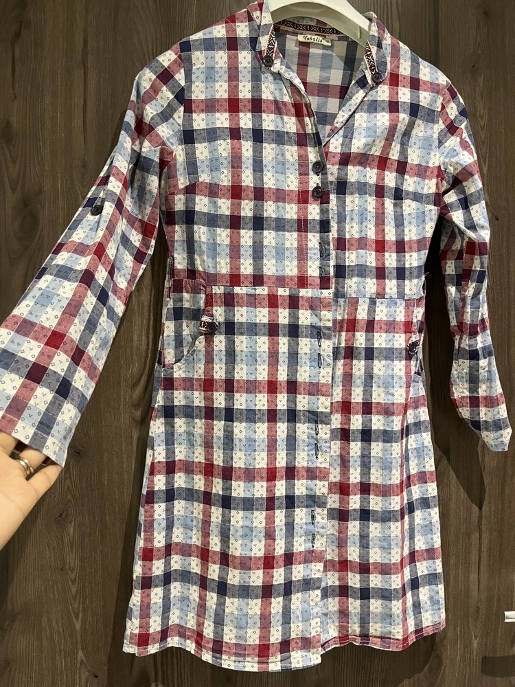 robe chemise carreaux 