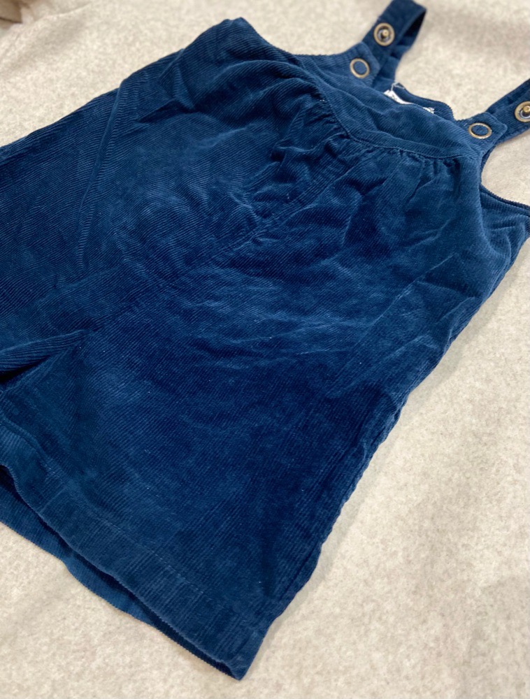 salopette short en velour