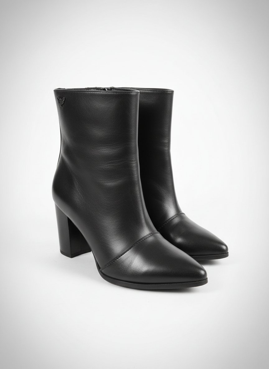 Bottines noir talon de la marque LPD importé de France 