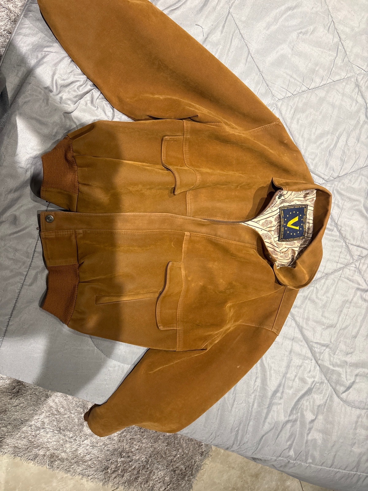 Vintage 80s 90s velor jacket size L