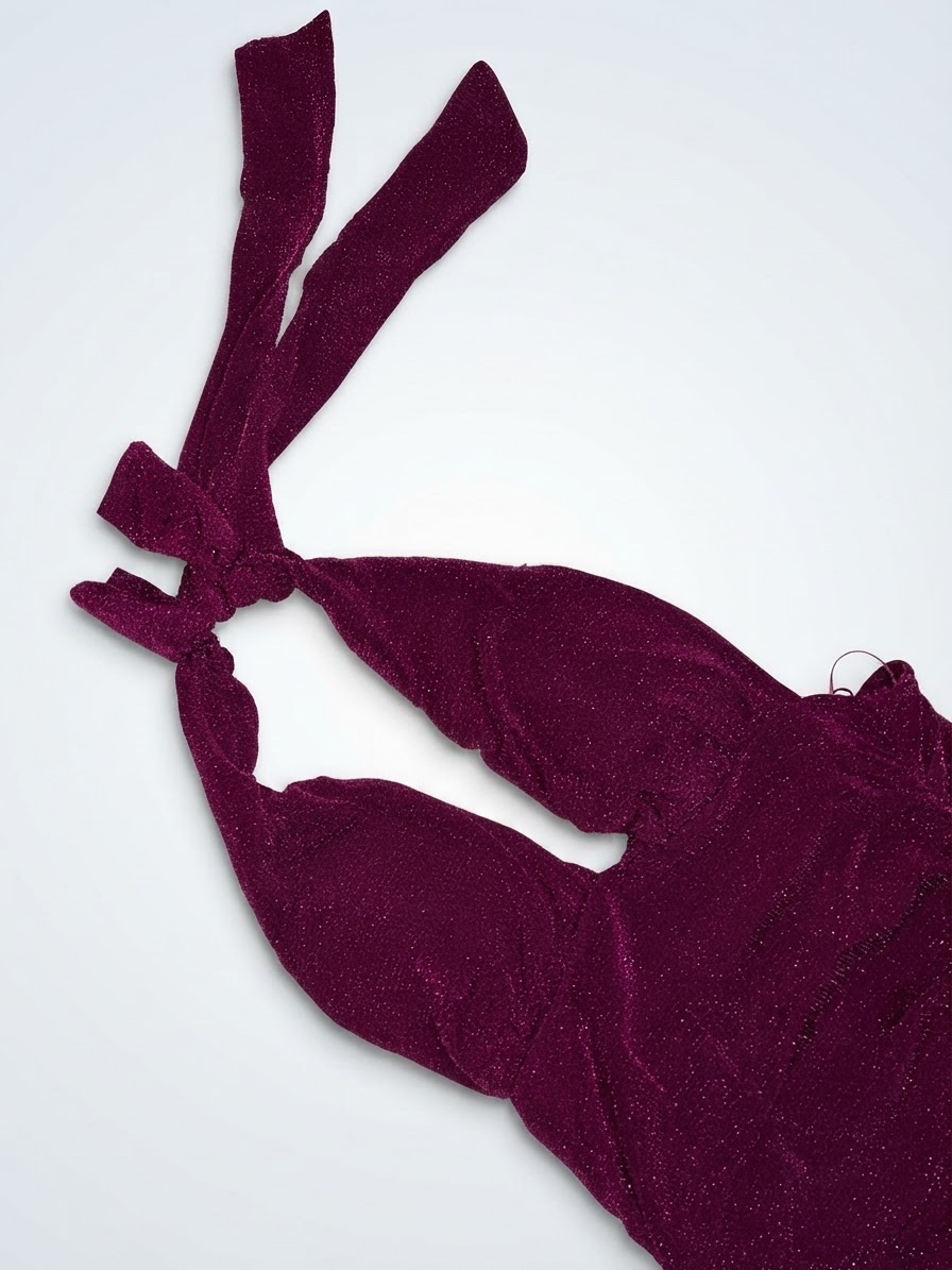 Robe soirée bordeaux sexy 