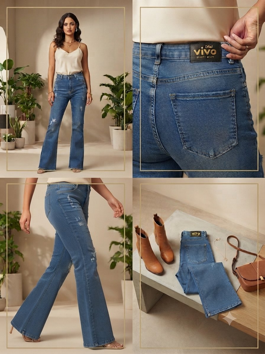 Jean bleu élégant 👖💙