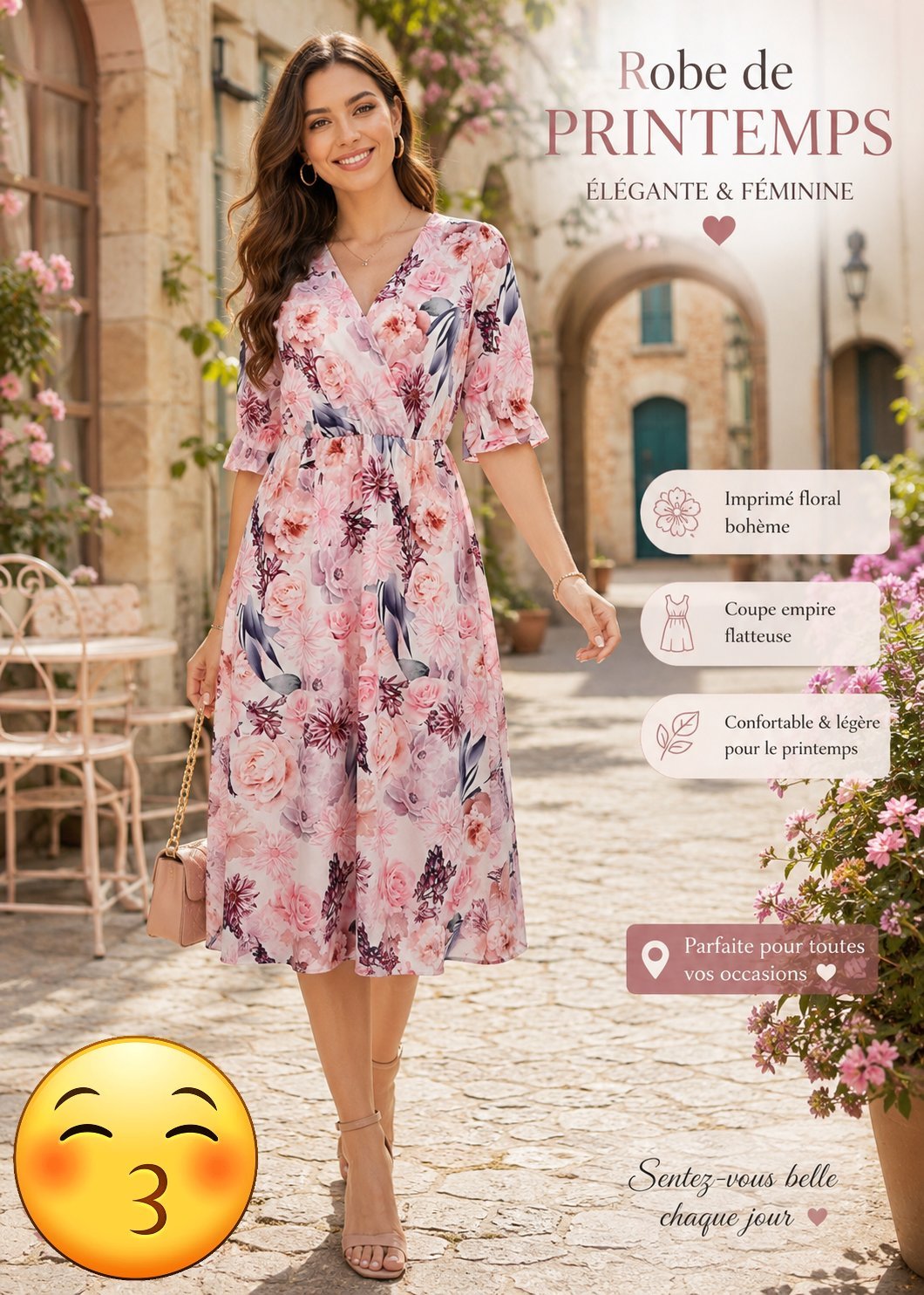 Robe fleurie 🥰😍💔🌹🥀🌺🌻🌼🌷sayafi alwenha w bkolha tfata9 🌳