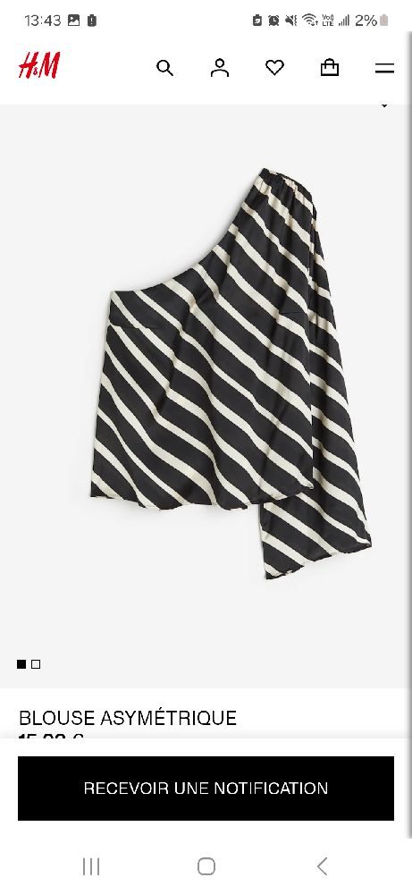 Blouse asymétrique 