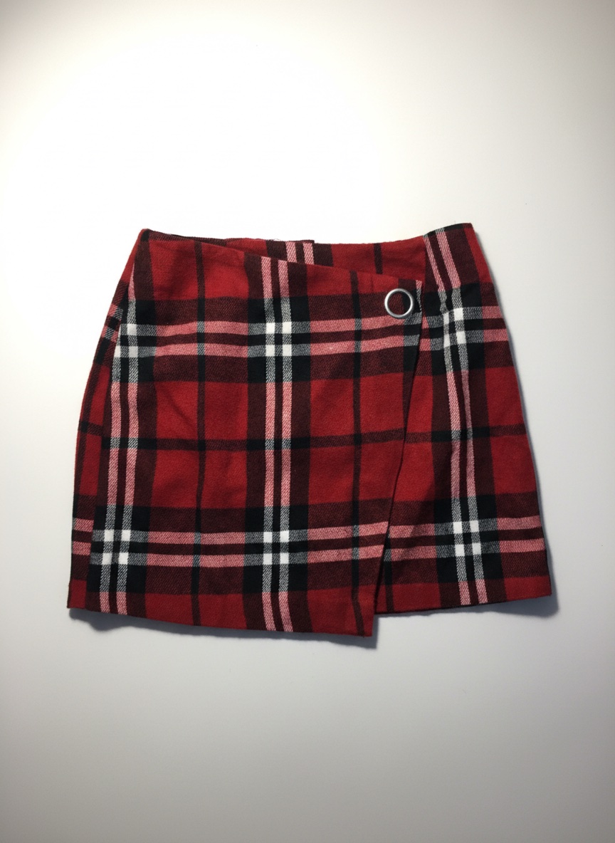 Mini jupe en carreau de chez H&M