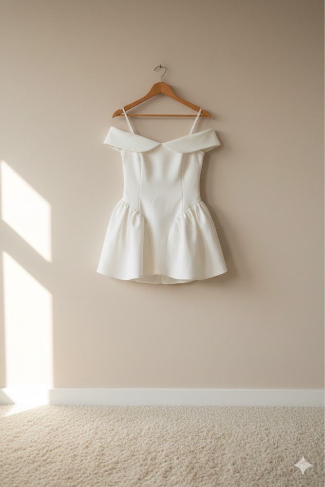White mini dress