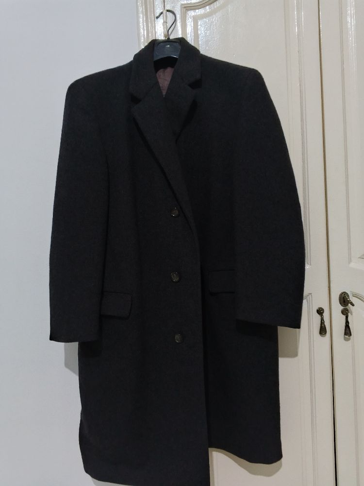 Manteau homme 100% laine vierge – Fabrication allemande (vintage)