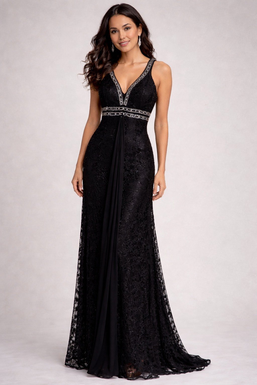 Robe de soirée longue noire - elegance intemporelle 