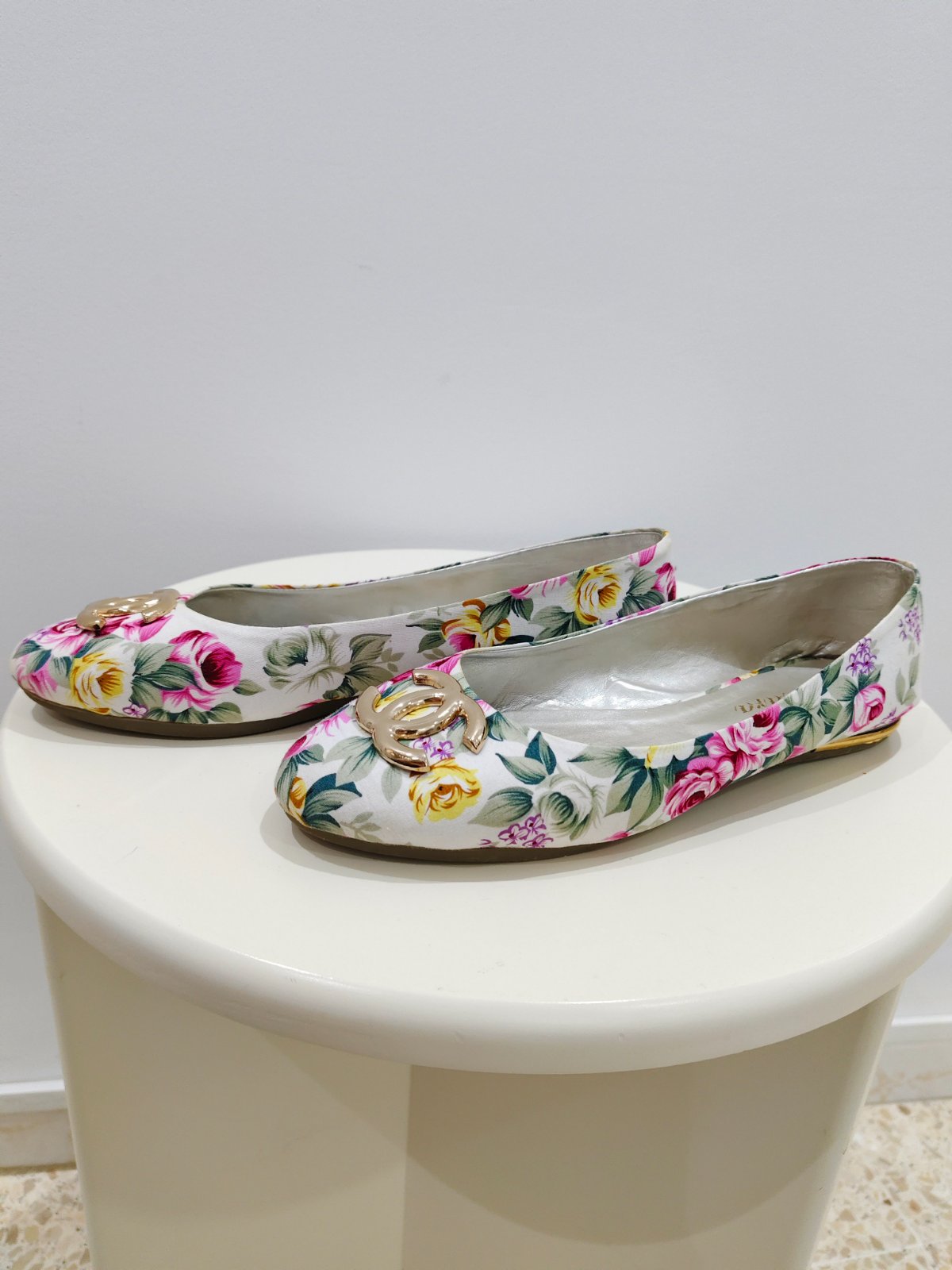 Ballerines motif floral pointure 40