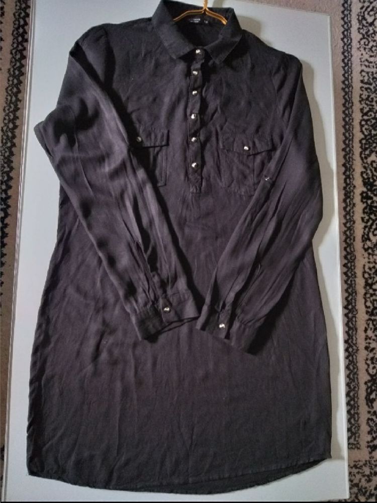 Robe chemise noire courte