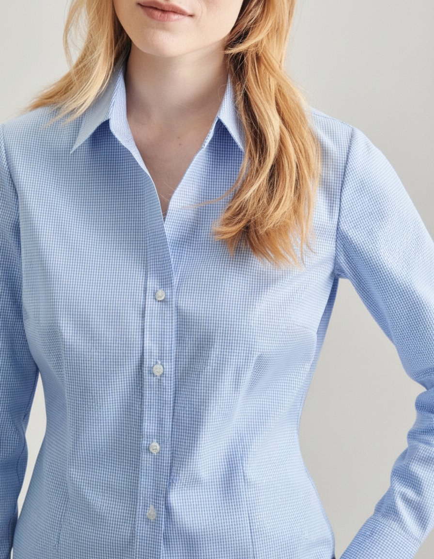 Chemise Vichy Seidensticker Bleu/Blanc 42 – Look Tendance & Élégant