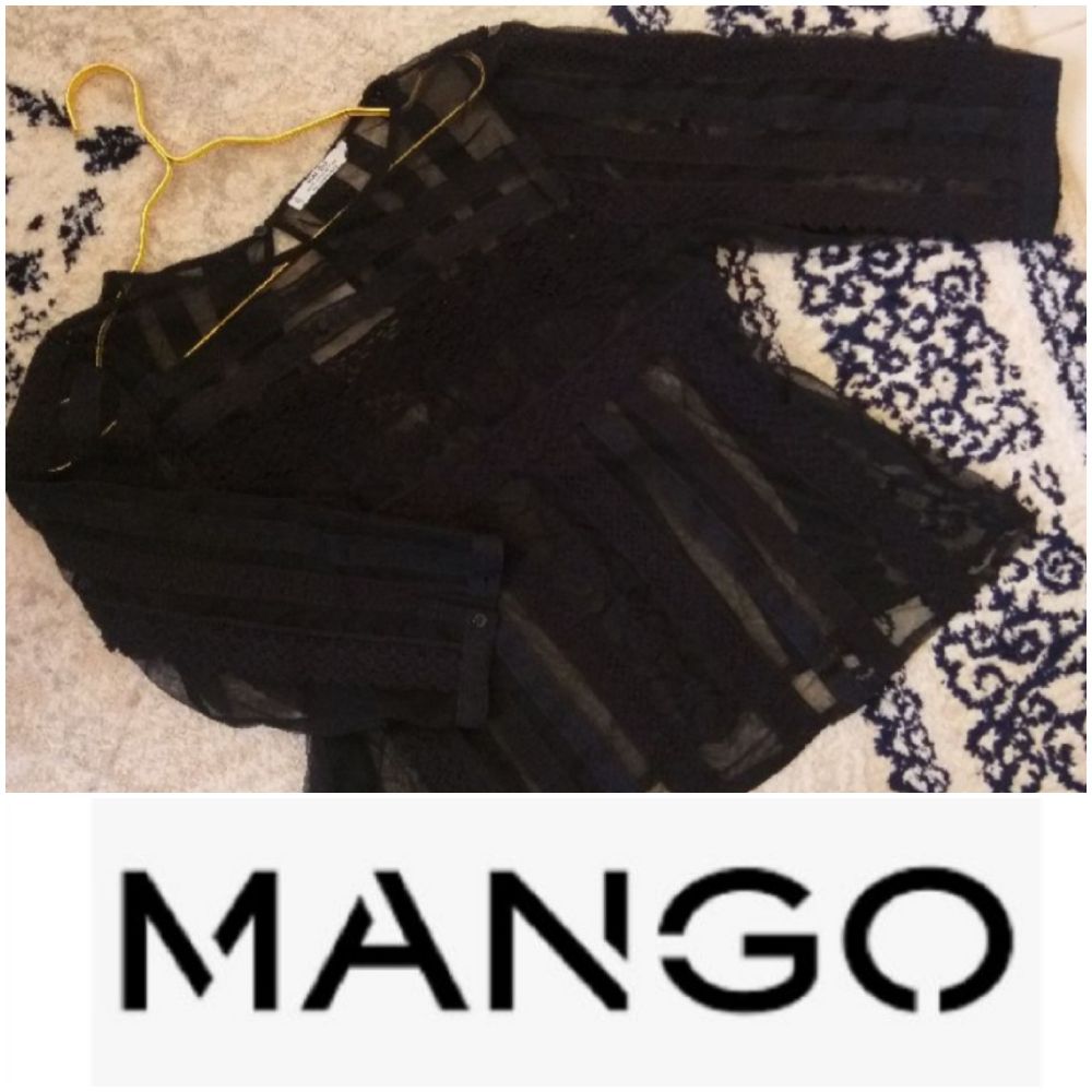Blouse Mango broderie Anglaise 