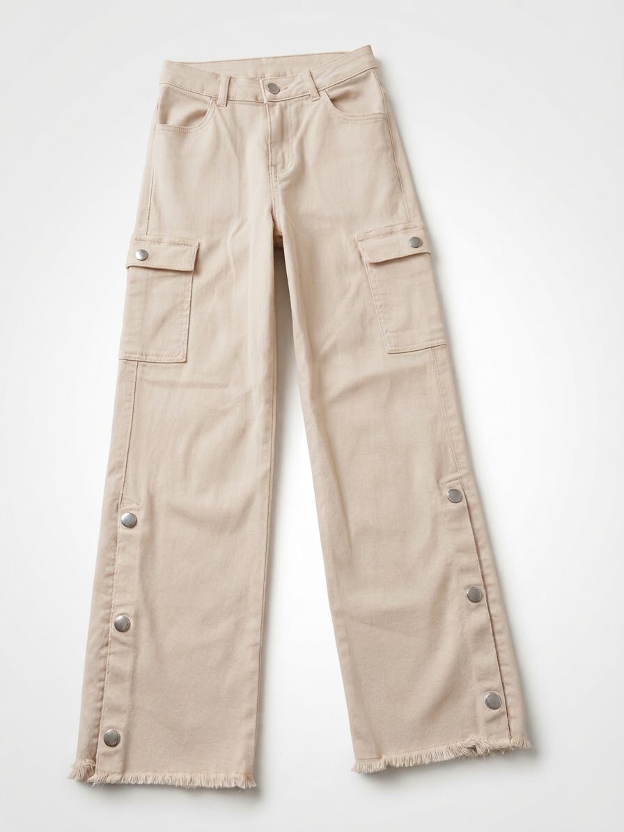 ​Pantalon cargo beige fille 8-10 ans