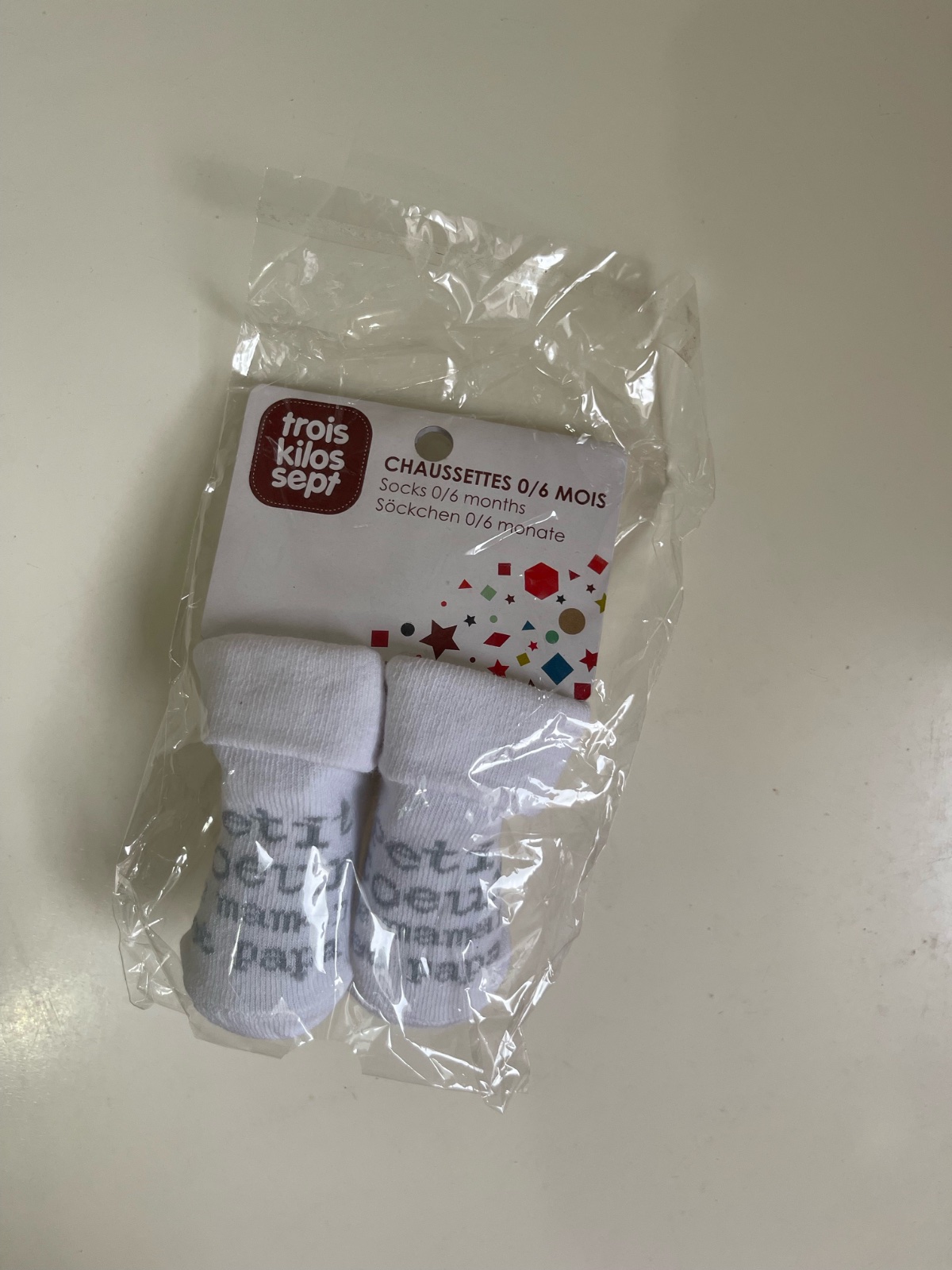 Chaussettes bébé unisexe (0-6 mois)