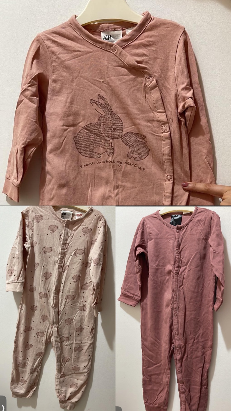Lot de 3 pyjamas