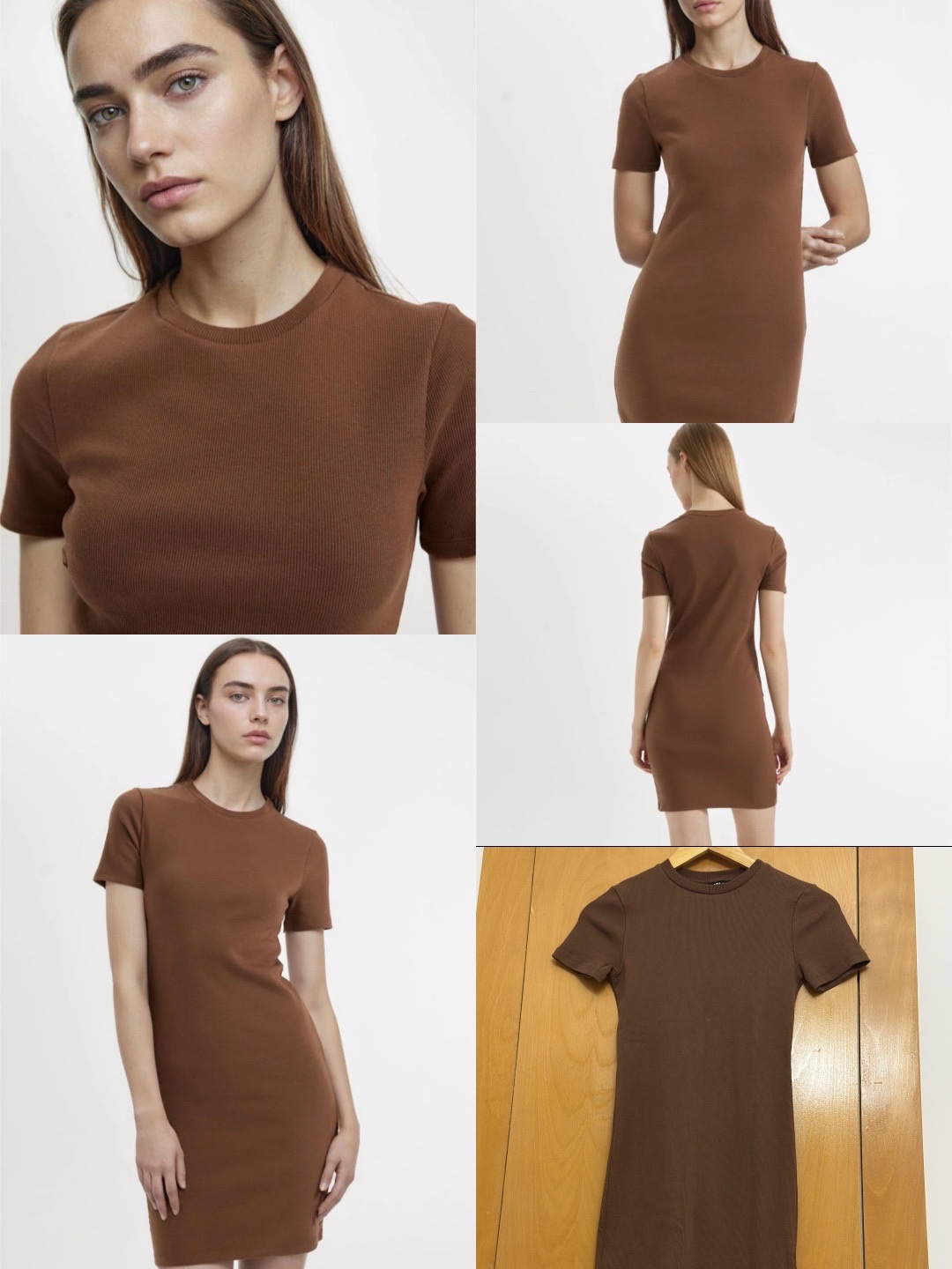 Robe marron moulante 