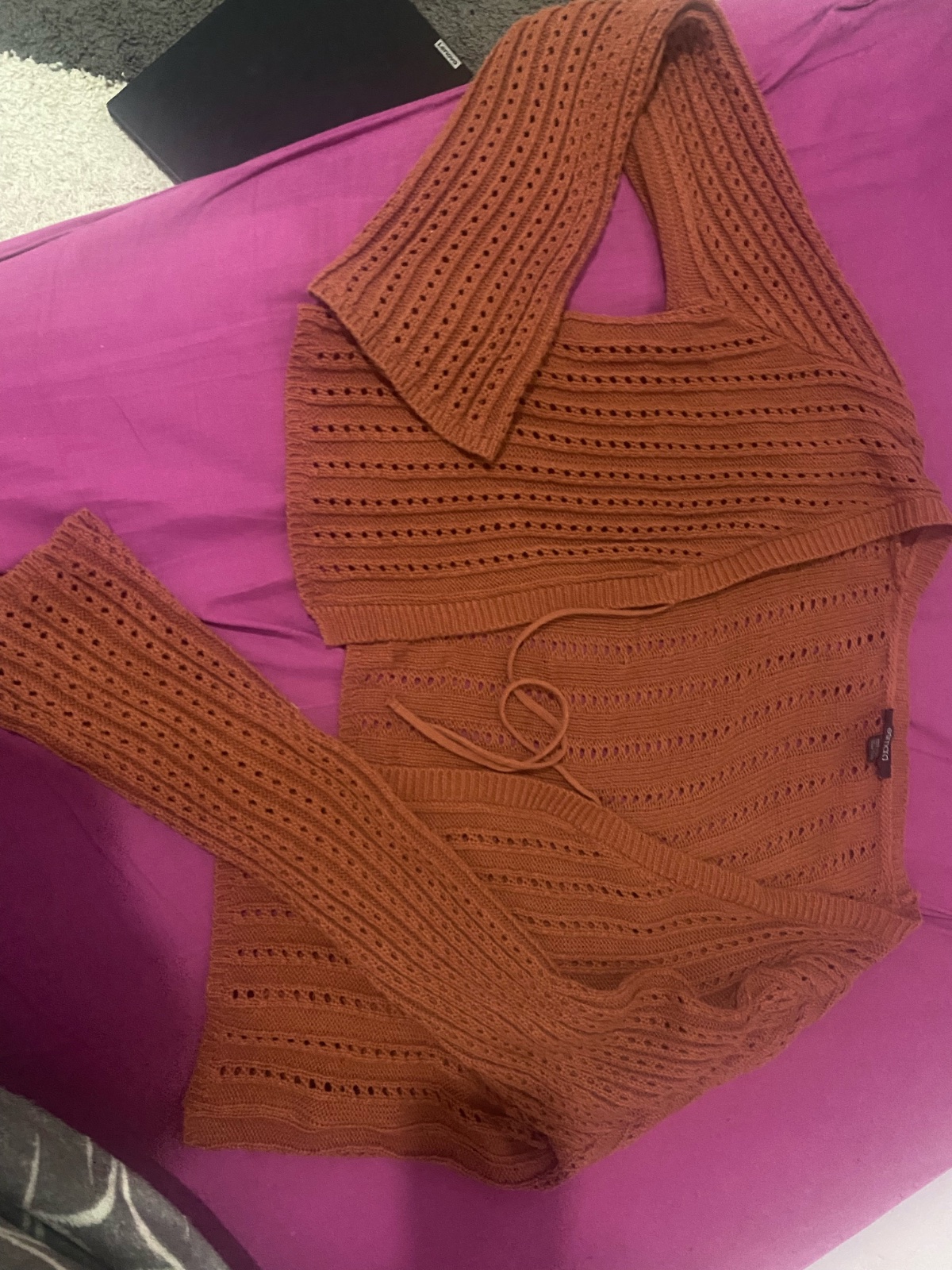Gillet crop crochet 