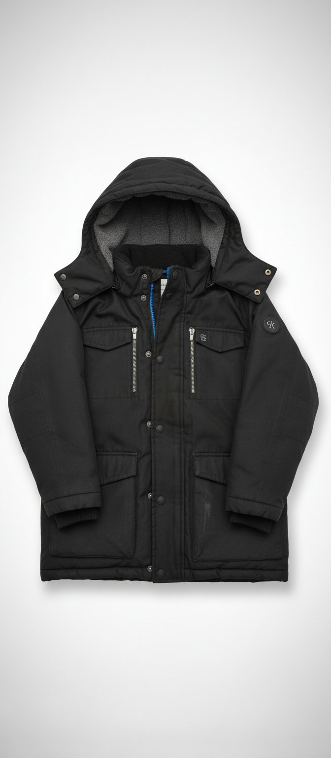 Manteau noir calvin pour garçon 5ans