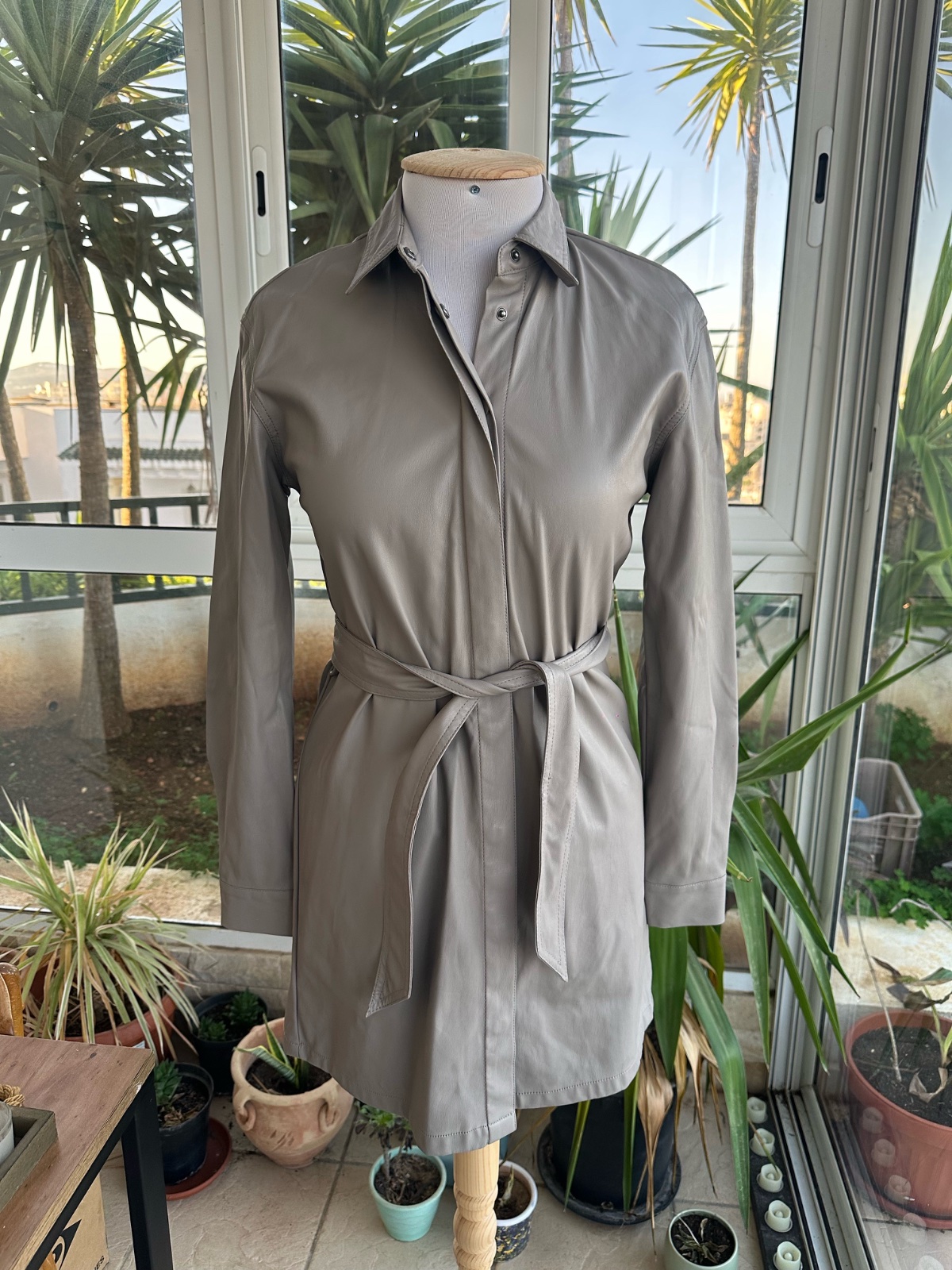 Robe similicuir Stradivarius