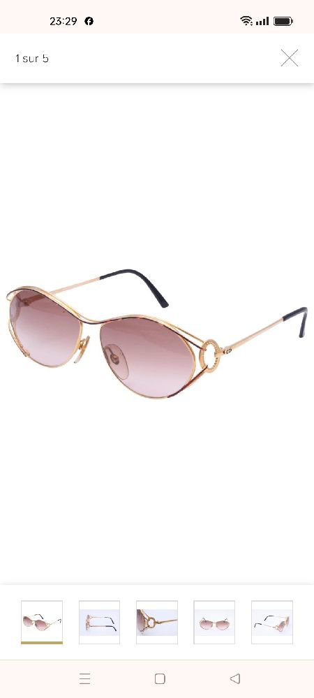 Lunettes de soleil vintage 