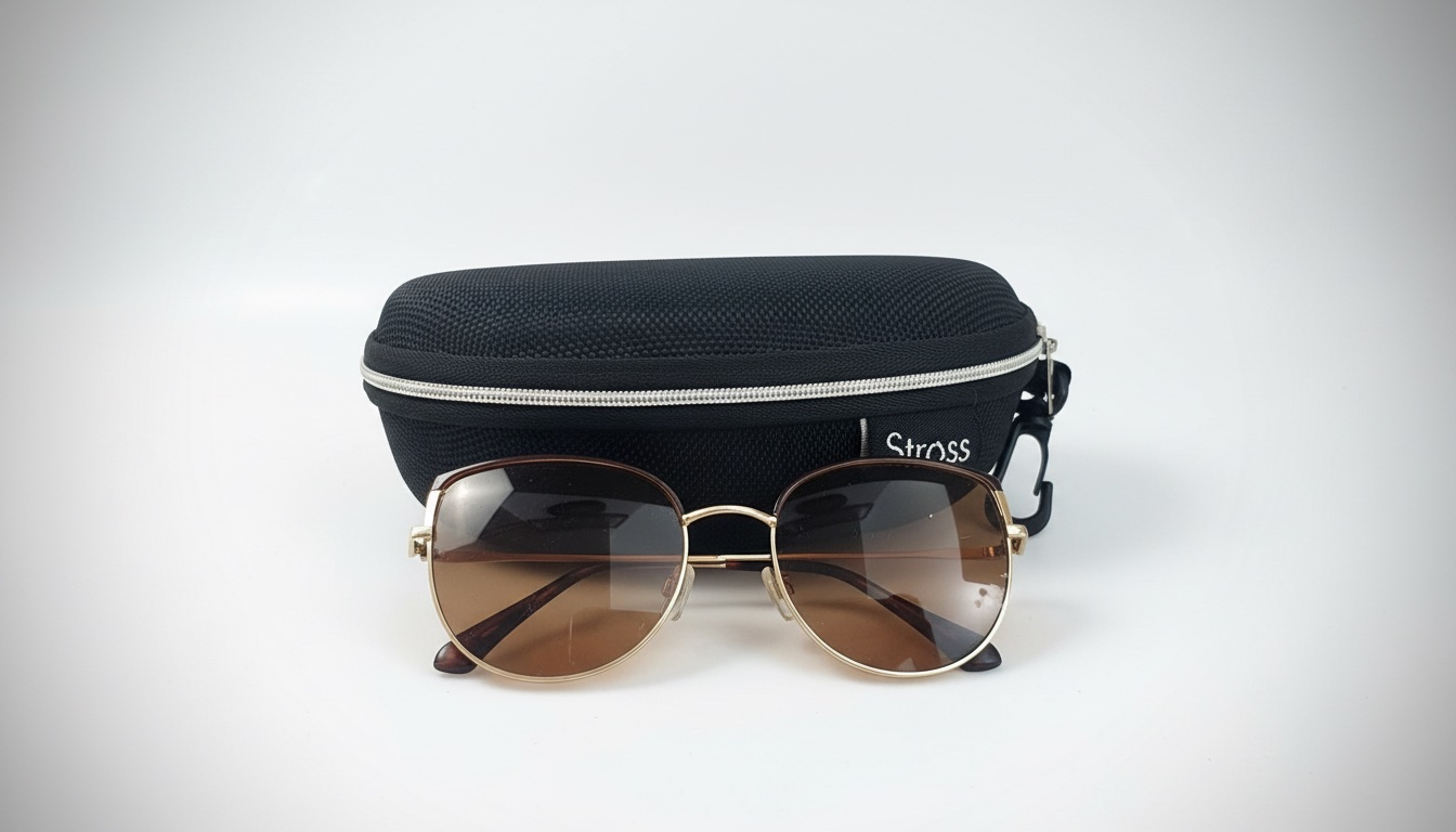 Lunettes de soleil Strass – Neuves avec étui