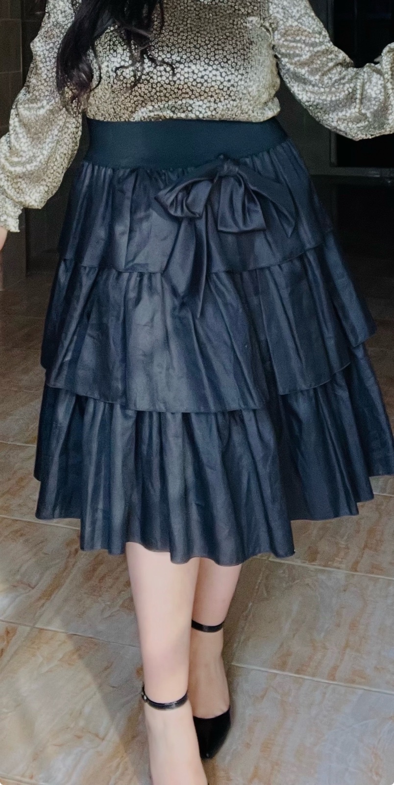 Jupe noir taille l 