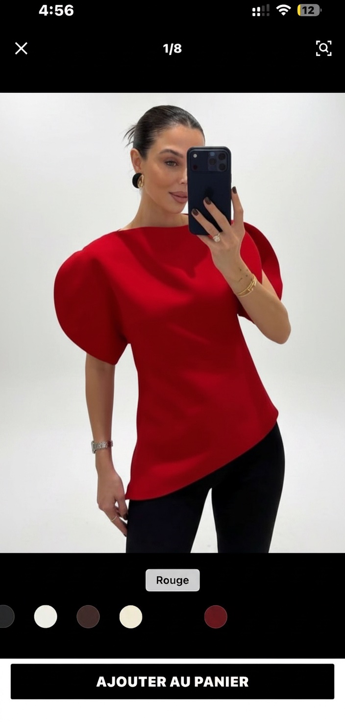 Chemise modele zara rouge