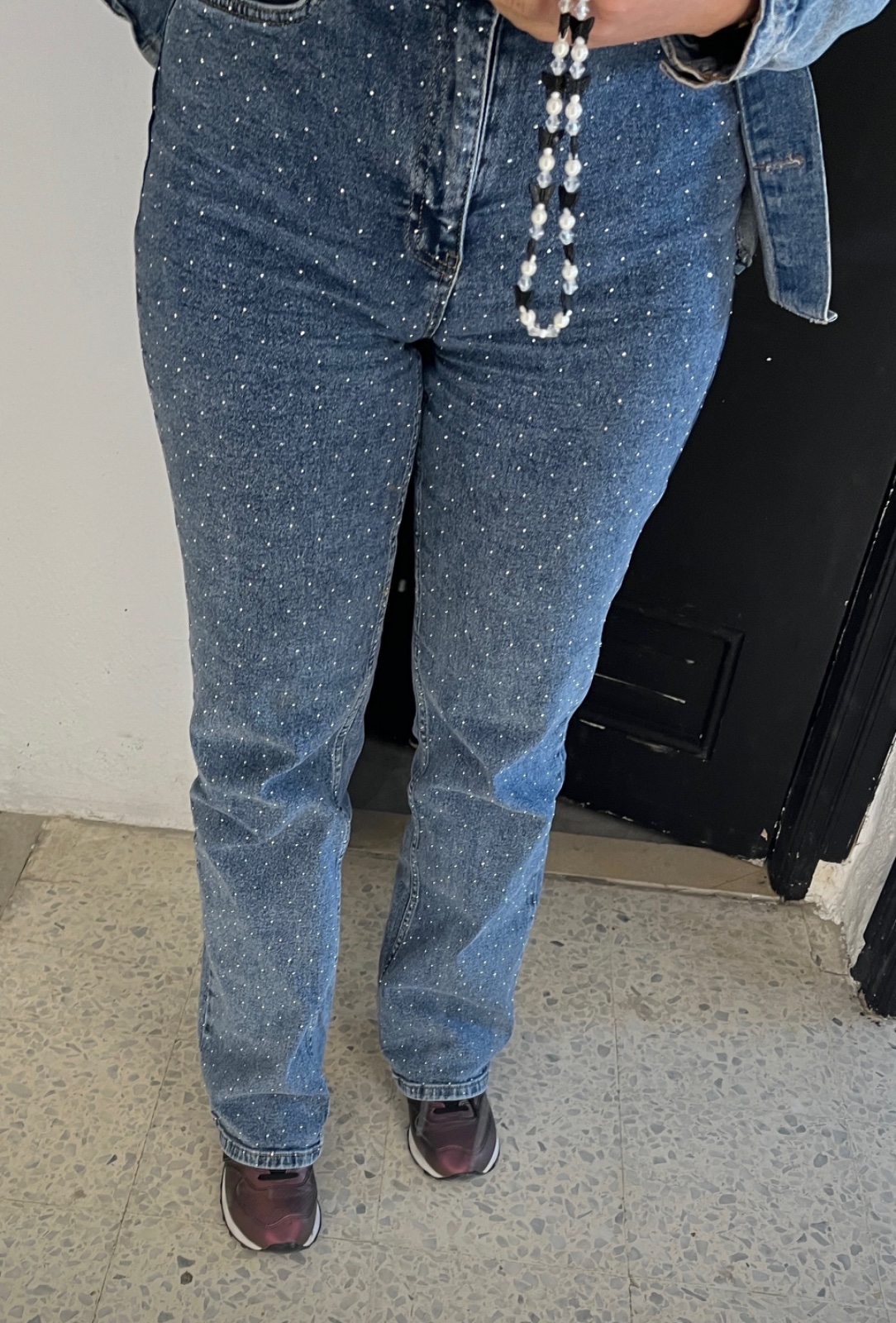 Pantalon avec paillette