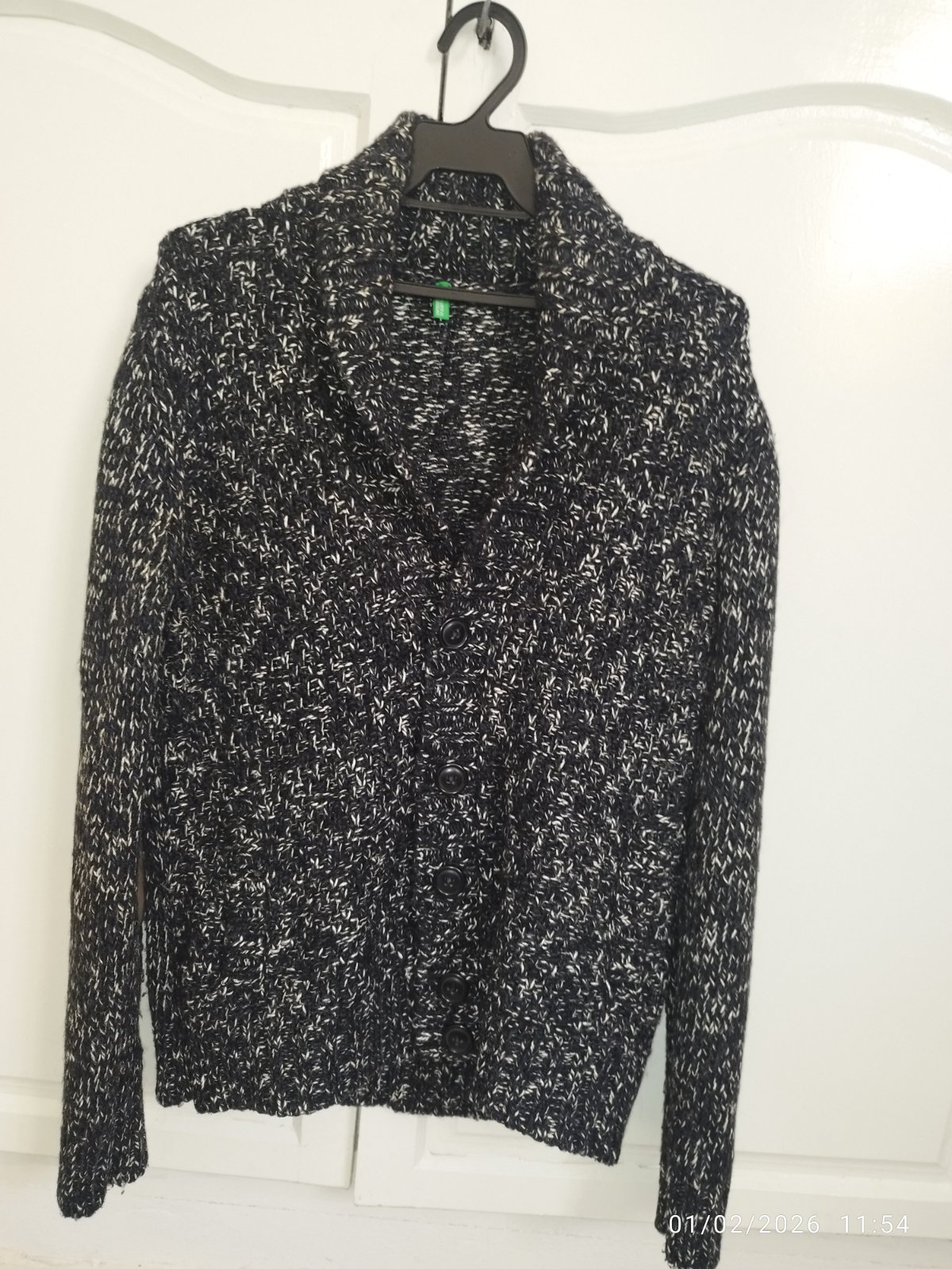 Gilet en maille chinée