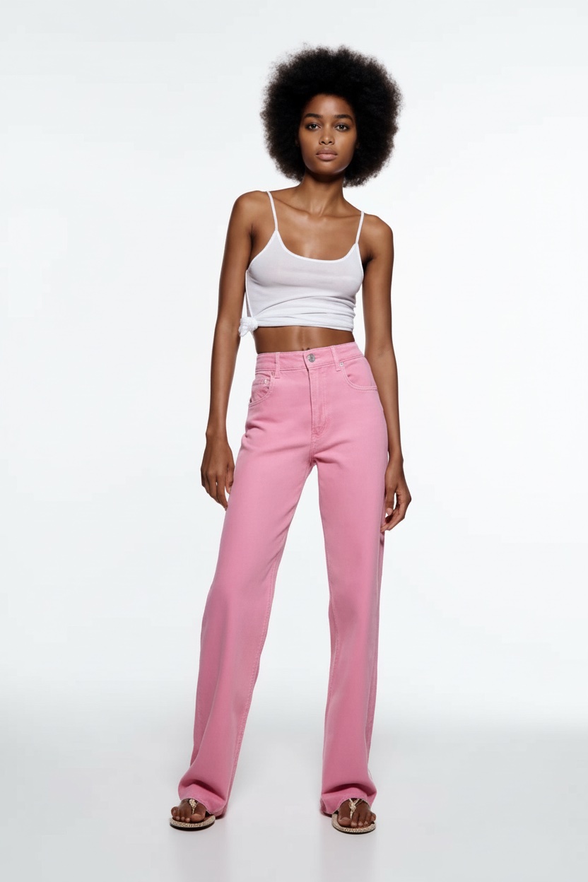 Pantalons Zara rose