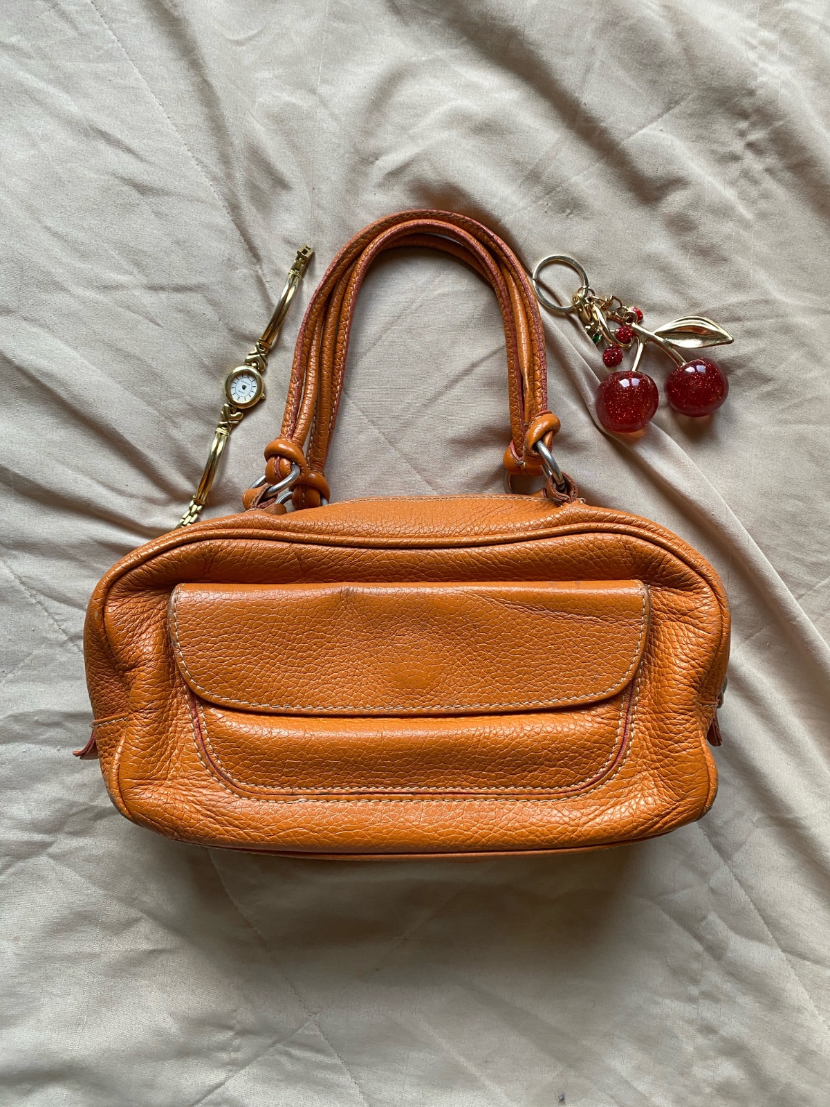 Sac a main en cuir véritable de la marque guia's (italie)