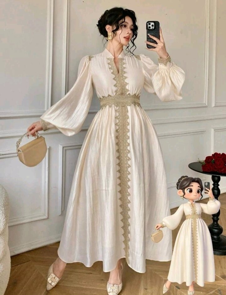 Robe effet satinée