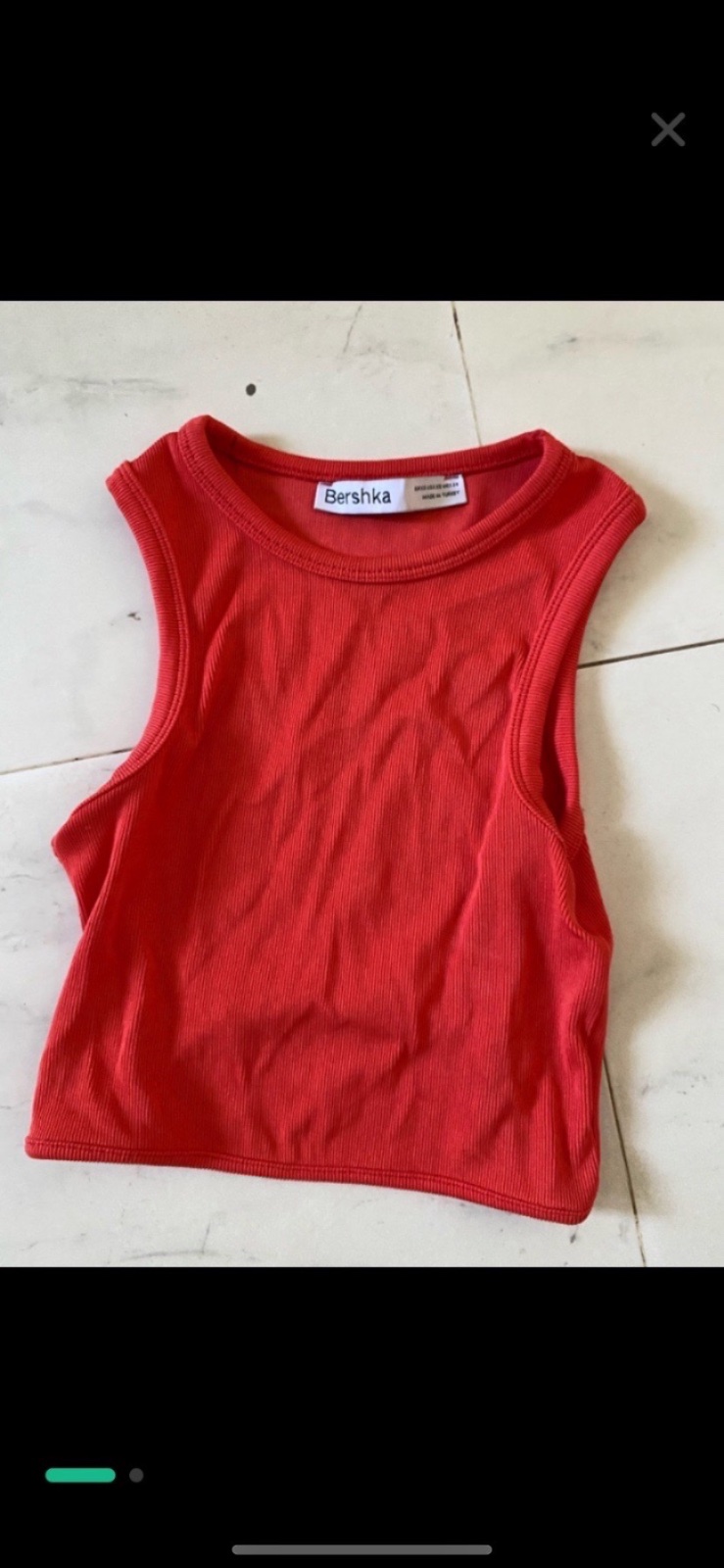 Top bershka orangé
