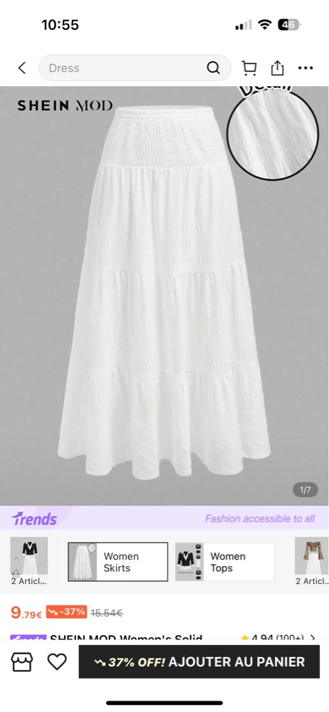 Jupe blanc 