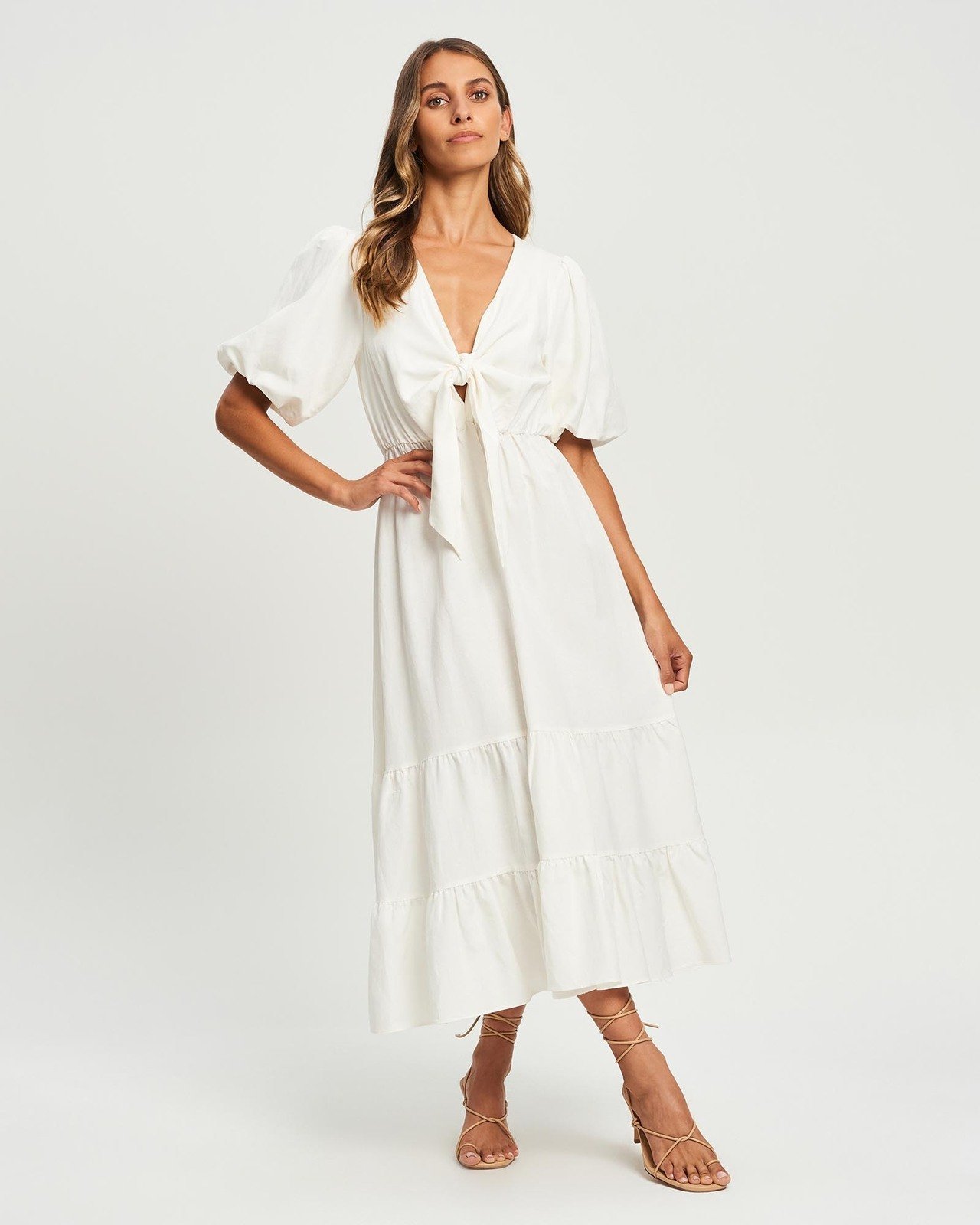 Robe longue blanche 