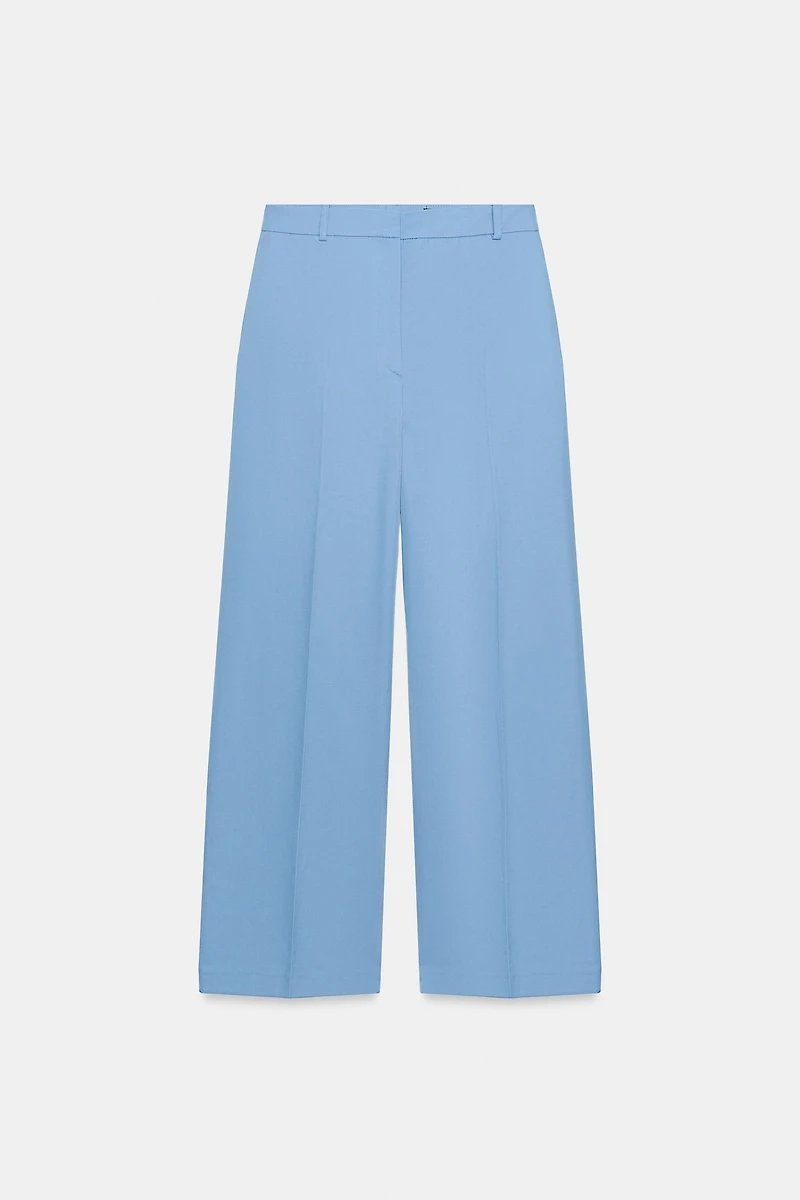 Pantalon droit taille haute 