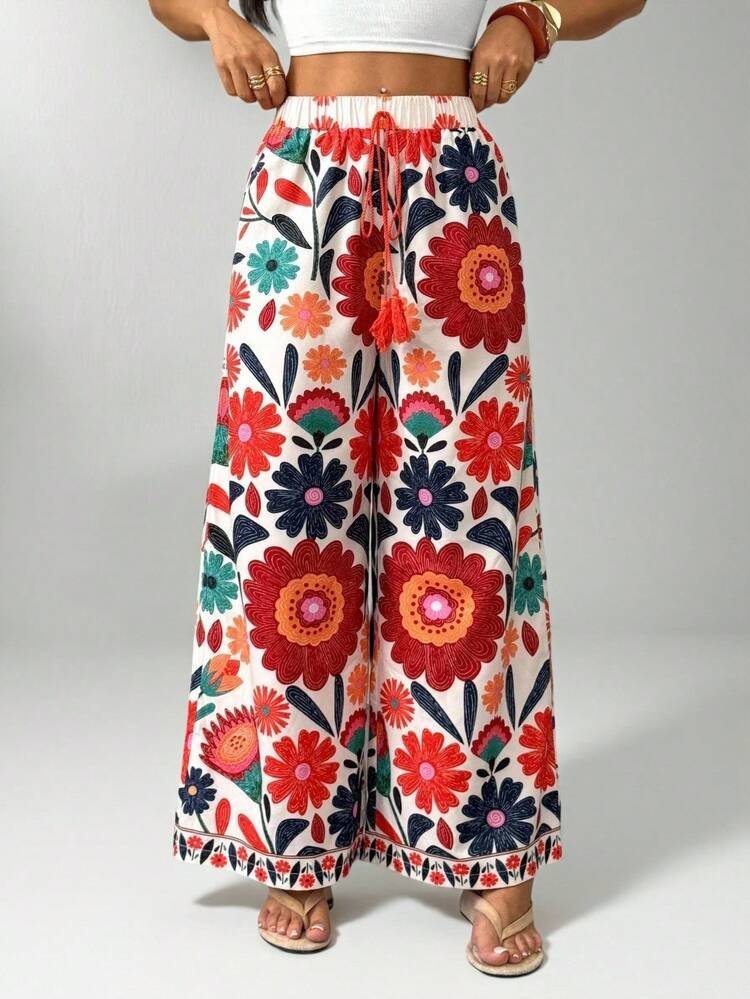Un pantalon floral 