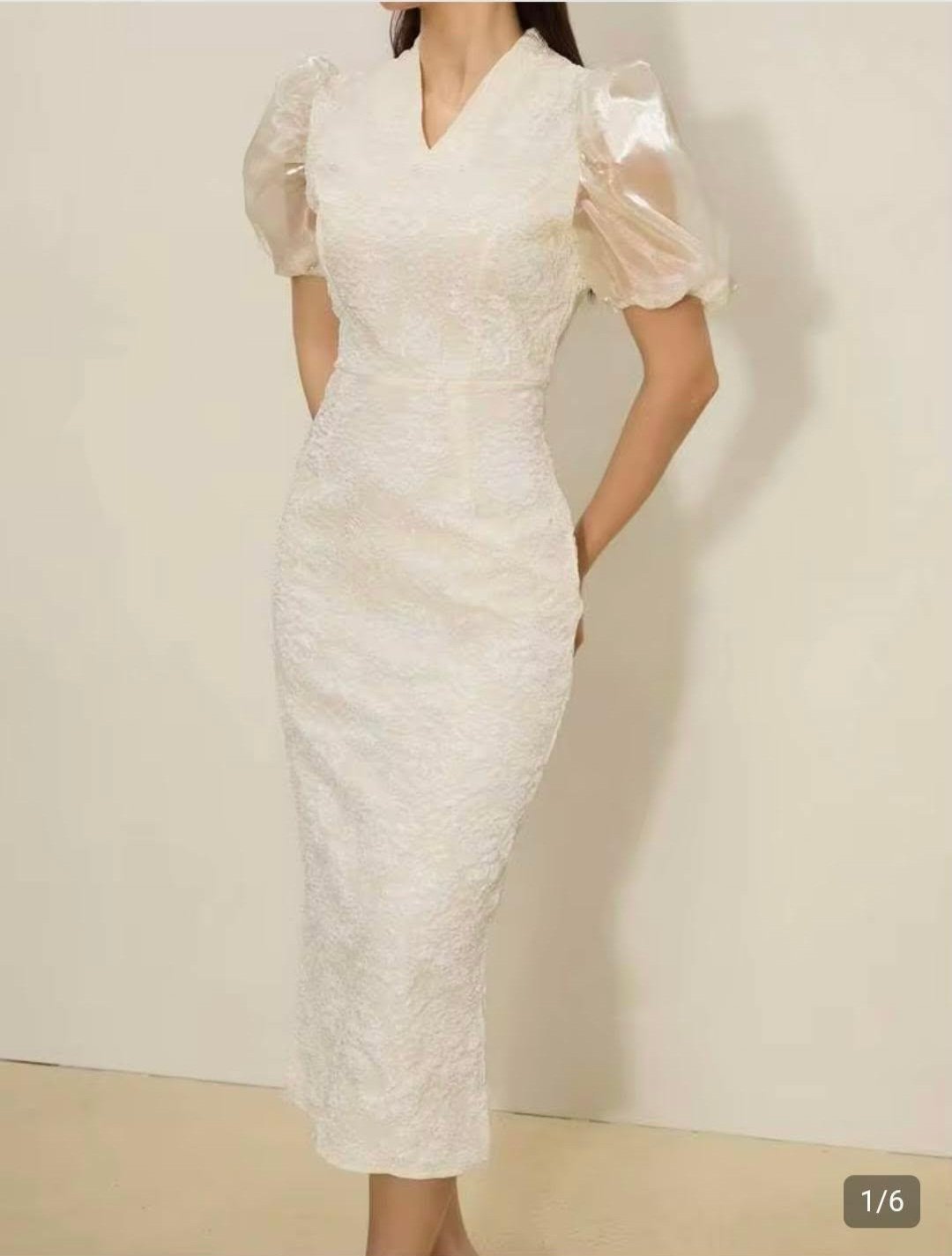 Robe blanche shein 